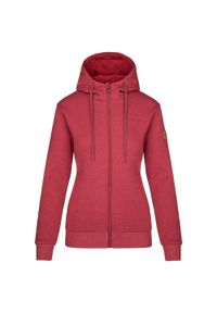 Bluza damska Kilpi LEINES-W. Typ kołnierza: kaptur. Kolor: czerwony. Materiał: bawełna #1
