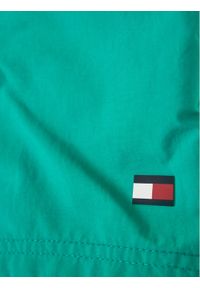 TOMMY HILFIGER - Tommy Hilfiger Szorty kąpielowe Medium Drawstring UB0UB00169 D Zielony Regular Fit. Kolor: zielony #5