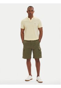 TOMMY HILFIGER - Tommy Hilfiger Szorty materiałowe Twill Cargo MW0MW42350 Khaki Relaxed Fit. Kolor: brązowy. Materiał: bawełna #5