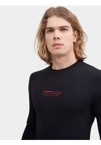4f - 4F Longsleeve treningowy slim szybkoschnący męski 3XL. Kolor: czarny. Materiał: włókno, dzianina, skóra. Długość rękawa: długi rękaw. Wzór: gładki. Sport: fitness