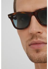 Ray-Ban - Okulary 0RB4340.63973M.50. Kształt: prostokątne. Kolor: brązowy #4