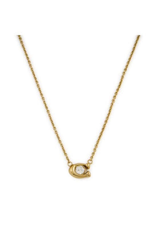 Coach Naszyjnik 37493112 Złoty. Materiał: metalowe. Kolor: złoty