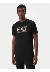 EA7 Emporio Armani T-Shirt 7M001412 AF22264 MC004 Czarny Regular Fit. Kolor: czarny. Materiał: bawełna #1