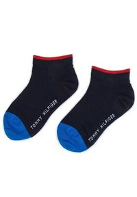 TOMMY HILFIGER - Tommy Hilfiger Skarpety długie 354010001 Granatowy. Kolor: niebieski. Materiał: materiał #3