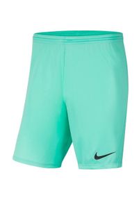 Spodenki dla dzieci Nike Dry Park III NB K turkusowe BV6865 354. Kolor: niebieski