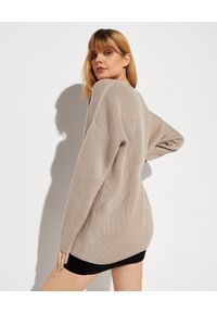 GAUGE81 AMSTERDAM - Beżowy sweter Ives. Kolor: beżowy. Materiał: wełna, prążkowany, materiał #2