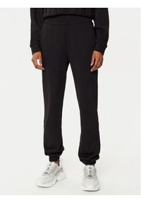 Armani Exchange Spodnie dresowe XW000089 AF10172 UC001 Czarny Regular Fit. Kolor: czarny. Materiał: bawełna, syntetyk