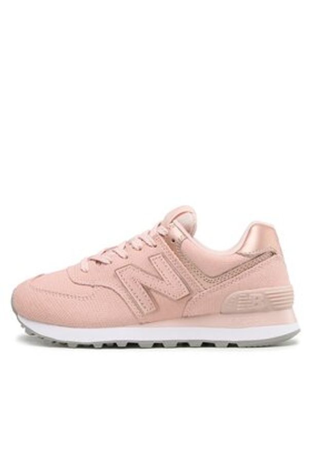 New Balance Sneakersy WL574NK2 Różowy. Kolor: różowy. Materiał: skóra, zamsz. Model: New Balance 574