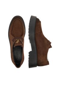 Badura Oxfordy C-AVERI-26298LM Brązowy. Kolor: brązowy. Materiał: zamsz, skóra #6