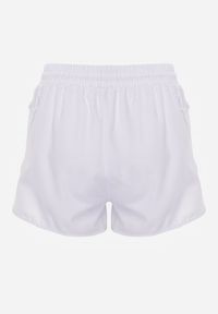 Renee - Białe Szorty w Sportowym Stylu z Siateczką i Podszewką Elishka. Okazja: na co dzień, na spacer. Kolor: biały. Styl: sportowy #3