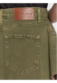 Pinko Szorty jeansowe Calma 100395 A0I2 Zielony Regular Fit. Kolor: zielony. Materiał: jeans, bawełna