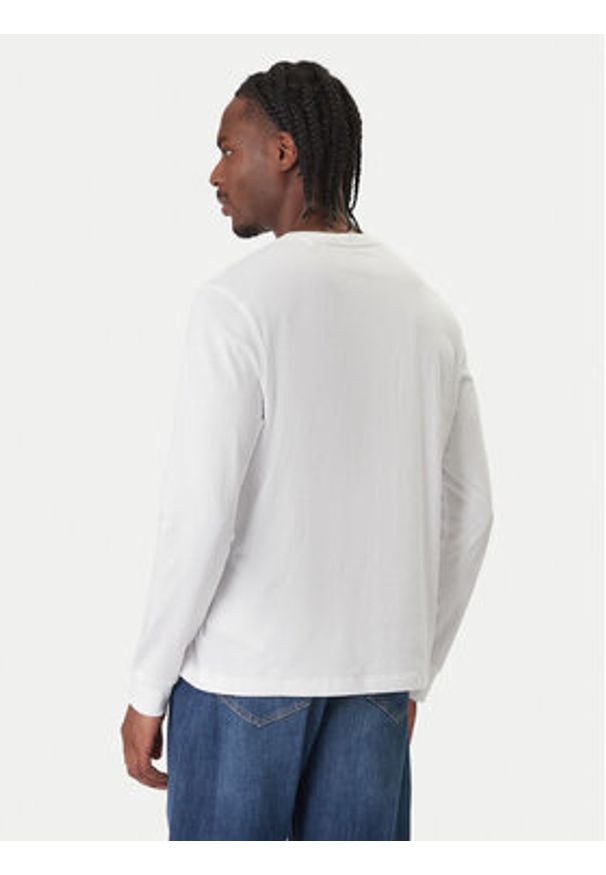 Guess Jeans Longsleeve M5RI84 K8HM0 Biały Regular Fit. Kolor: biały. Materiał: bawełna. Długość rękawa: długi rękaw