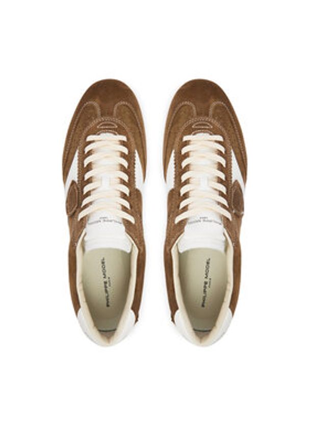 Philippe Model Sneakersy A013638 PNLU D005 Brązowy. Kolor: brązowy. Materiał: skóra, zamsz
