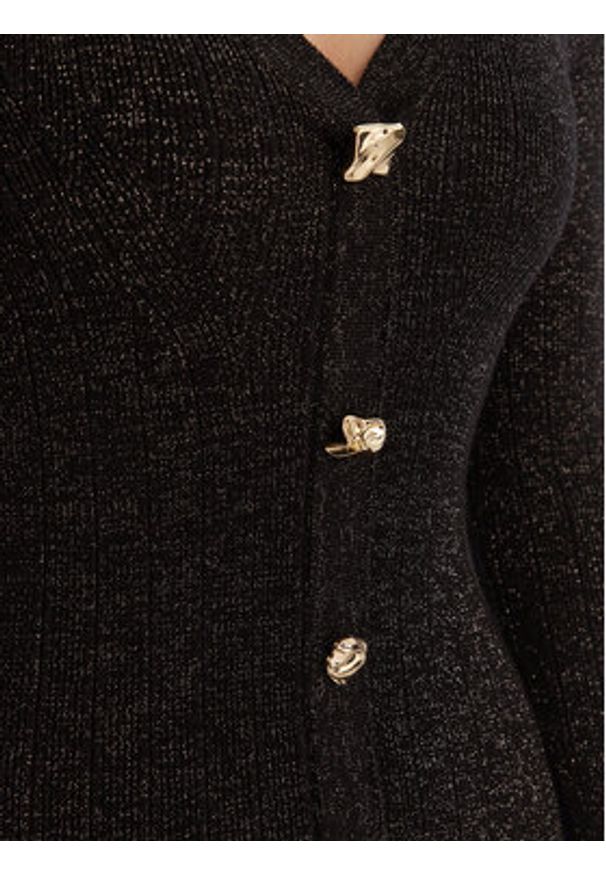 Guess Sukienka dzianinowa W6RK02 Z3700 Czarny Regular Fit. Kolor: czarny. Materiał: wiskoza