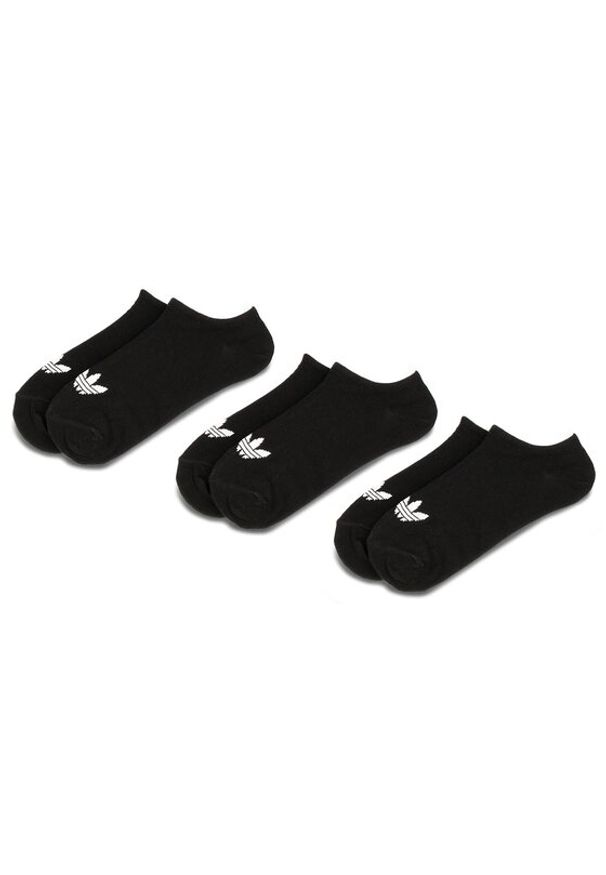 Adidas - adidas Skarpety krótkie Trefoil Liner S20274 Czarny. Kolor: czarny. Materiał: materiał