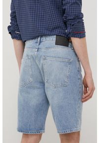 Superdry szorty jeansowe męskie. Okazja: na co dzień. Kolor: niebieski. Materiał: jeans. Styl: casual #3