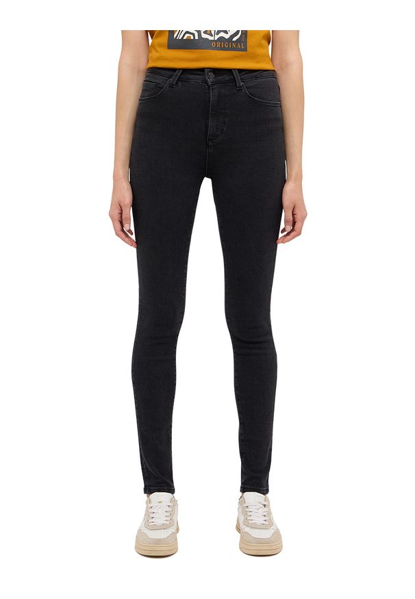 Damskie Spodnie jeansowe Mustang Style Georgia Super Skinny Denim Black 1015553 4000 802