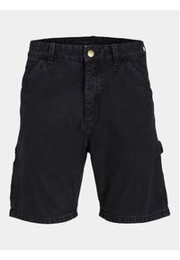 Jack & Jones - Jack&Jones Szorty jeansowe Jjitony 12252814 Czarny Loose Fit. Kolor: czarny. Materiał: bawełna #10
