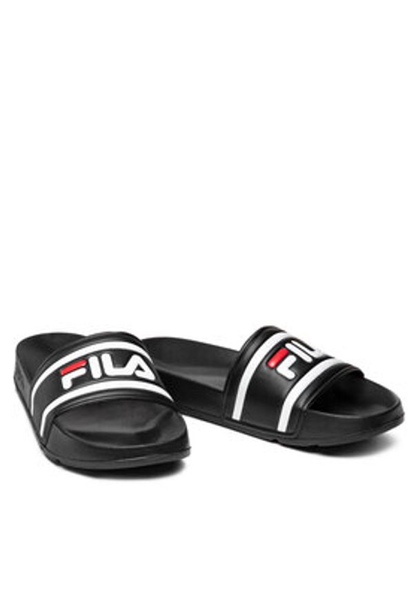 Fila Klapki Morro Bay Slipper 2.0 1010930.25Y Czarny. Kolor: czarny. Materiał: skóra