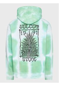 Volcom Bluza Trippin Dye A4112306 Zielony Loose Fit. Kolor: zielony. Materiał: bawełna