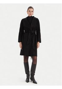 Marciano Guess Płaszcz wełniany 5BGL46 7125A Czarny Regular Fit. Kolor: czarny. Materiał: wełna #2