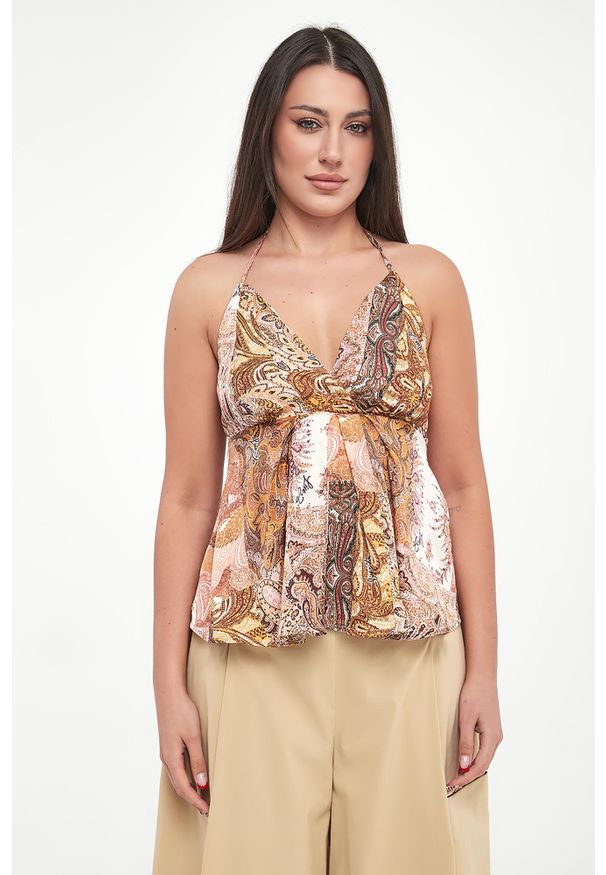 Liu Jo - Top damski ze wzorem paisley LIU JO. Wzór: paisley