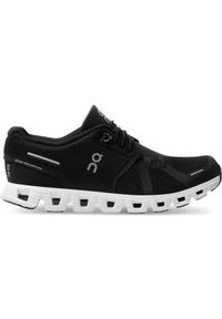Buty do biegania damskie On Running Cloud 5 Czarne. Kolor: czarny, biały, wielokolorowy. Materiał: tkanina. Sport: bieganie