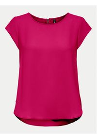 only - ONLY Bluzka 15142784 Różowy Regular Fit. Kolor: różowy. Materiał: syntetyk #4