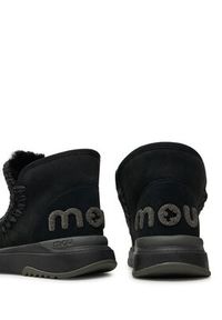 Mou Śniegowce Eskimo Jogger Glitter FW421001A Czarny. Kolor: czarny. Materiał: skóra, zamsz #3