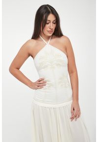 Twinset U&B - Sukienka lniana midi TWINSET U&B. Materiał: len. Długość: midi #4