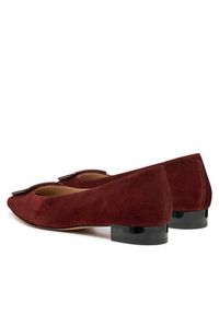 Geox Baleriny D Giselda15 D56YUA 021HH C6014 Bordowy. Kolor: czerwony. Materiał: zamsz, skóra #4