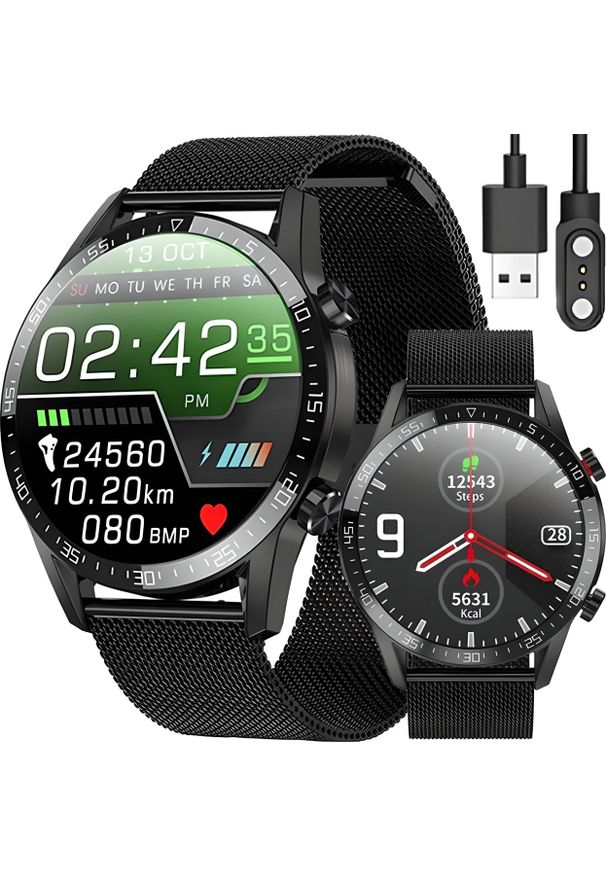 Smartwatch Retoo ZEGAREK SMARTWATCH CIŚNIENIOMIERZ EKG ROZMOWY PL. Rodzaj zegarka: smartwatch