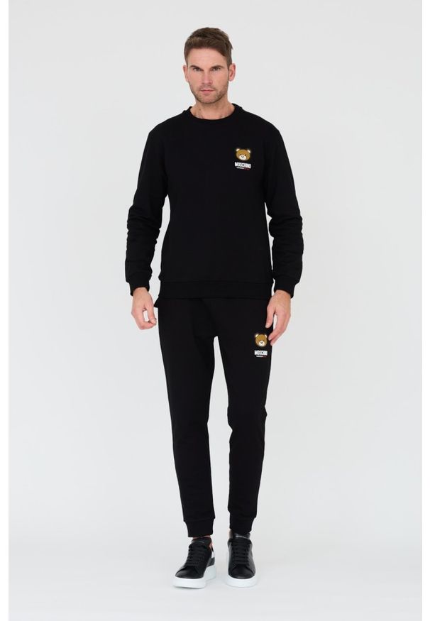 MOSCHINO Czarna męska bluza, Rozmiar M. Kolor: czarny