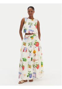 Seafolly Bluzka La Boca 55646-TO Écru Regular Fit. Materiał: bawełna #4