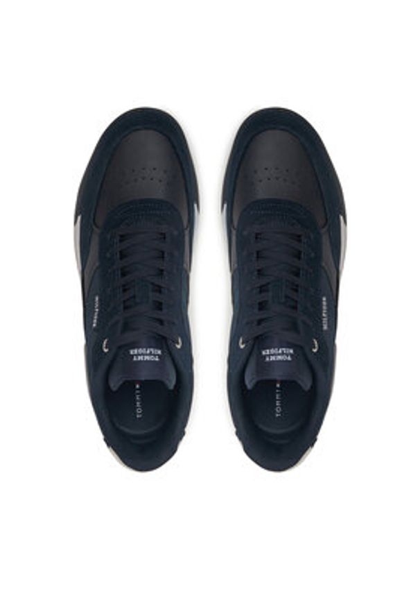 TOMMY HILFIGER - Tommy Hilfiger Sneakersy Retro Runner Mix Rwb FM0FM05371 Granatowy. Kolor: niebieski. Materiał: materiał