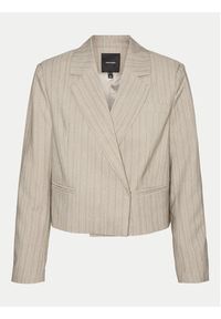 Vero Moda Marynarka Eli 10319629 Beżowy Cropped Fit. Kolor: beżowy. Materiał: syntetyk #7
