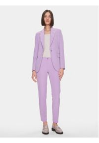 Liu Jo Spodnie materiałowe MF3229 T7896 Fioletowy Regular Fit. Kolor: fioletowy. Materiał: materiał, syntetyk #4