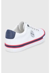 Big-Star - Big Star tenisówki męskie kolor biały. Nosek buta: okrągły. Zapięcie: sznurówki. Kolor: biały. Materiał: guma