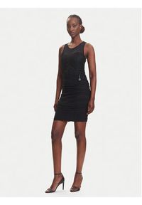 Fracomina Sukienka koktajlowa FQ23WD1005W52901 Czarny Slim Fit. Kolor: czarny. Materiał: syntetyk. Styl: wizytowy