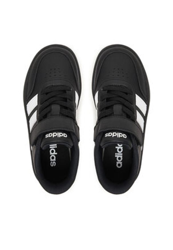 Adidas - adidas Sneakersy Breaknet 3.0 JS3687 Czarny. Kolor: czarny. Materiał: skóra