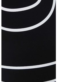 DKNY - Dkny legginsy damskie kolor czarny z nadrukiem. Stan: podwyższony. Kolor: czarny. Materiał: skóra, dzianina, materiał. Wzór: nadruk #2