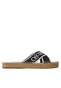 OFF-WHITE - Off-White Espadryle OWIB012S23FAB0011001 Czarny. Kolor: czarny. Materiał: materiał