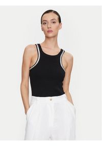 ViCOLO Top RB0244 Czarny Regular Fit. Kolor: czarny. Materiał: bawełna #1