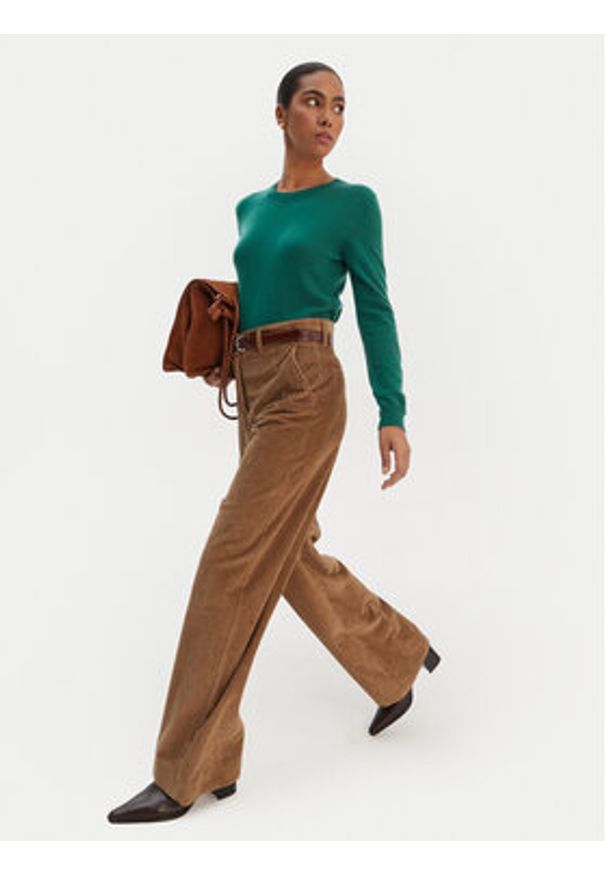 United Colors of Benetton - United Colors Of Benetton Sweter 1002D1K01 Zielony Regular Fit. Kolor: zielony. Materiał: wełna