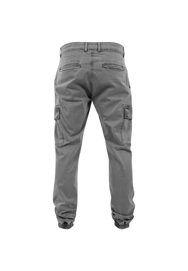 Urban Classics - Spodnie Męskie Twill Washed Cargo. Kolor: szary