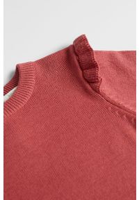 Mango Kids - Sweter dziecięcy Lita 80-104 cm. Okazja: na co dzień. Kolor: różowy. Materiał: bawełna, dzianina. Wzór: gładki. Styl: casual #2