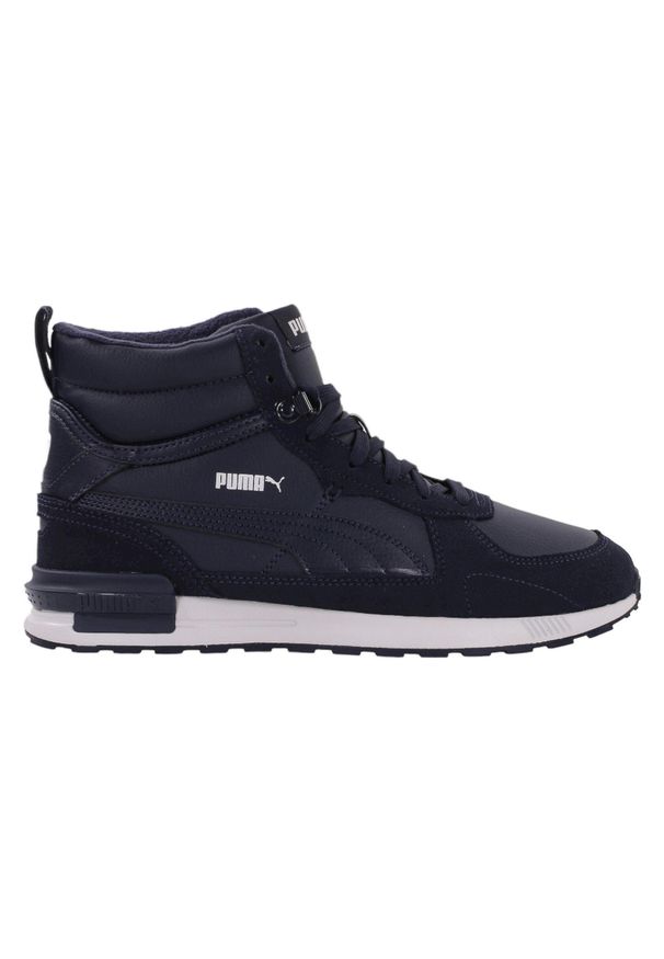 Buty męskie wysokie Puma Graviton Mid zimowe. Kolor: niebieski. Sezon: zima