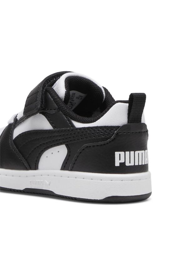 Puma - Sneakersy PUMA Rebound V6 Lo dla małych dzieci PUMA White Black. Kolor: czarny, biały, wielokolorowy. Szerokość cholewki: normalna. Sport: turystyka piesza, koszykówka