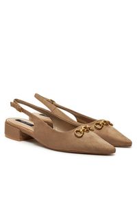 Nine West Czółenka WFA2991-1 Beżowy. Kolor: beżowy. Materiał: materiał #5