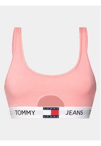 Tommy Jeans Biustonosz top UW0UW05345 Różowy. Kolor: różowy. Materiał: bawełna